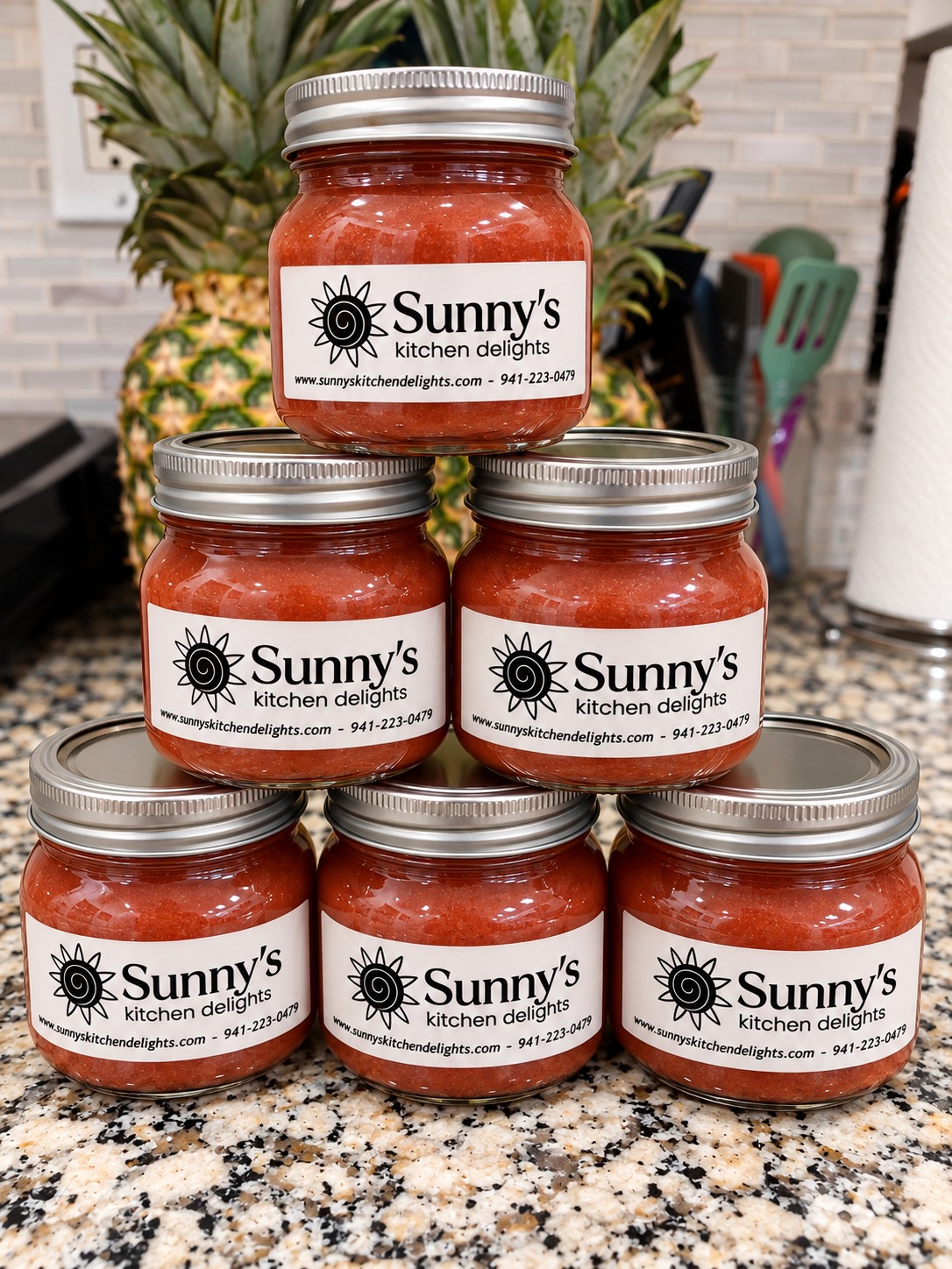 Sunny's Kitchen Delights Dates Jam 2 Pack – Two 8 oz Jars – Handcrafted - Image 2
