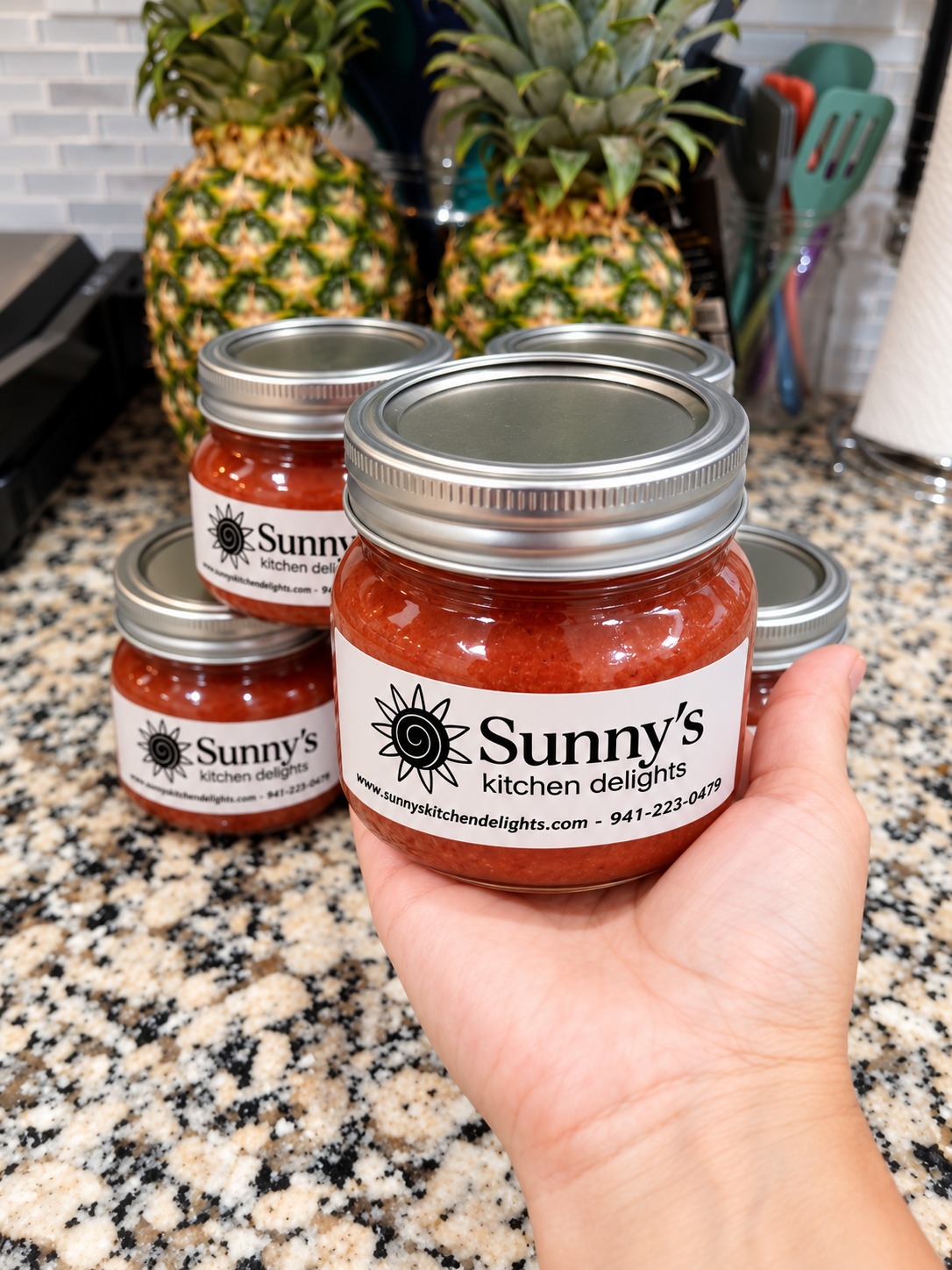 Sunny's Kitchen Delights Dates Jam 2 Pack – Two 8 oz Jars – Handcrafted - Image 3
